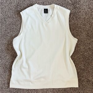 Nike White Sleeveless Cream Sweater